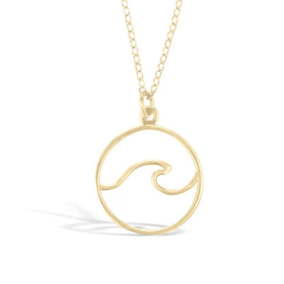 Ocean Life Wave Necklace - The Ocean Devotion