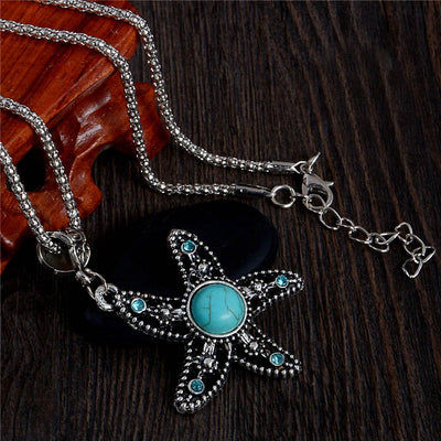 Bohemian Starfish Stone Necklace - The Ocean Devotion